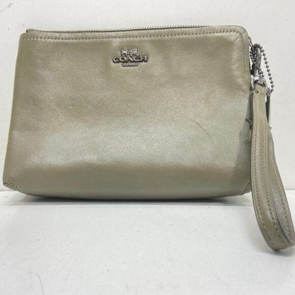 Coach Double Corner Zip Wristlet - Picture 2 of 6